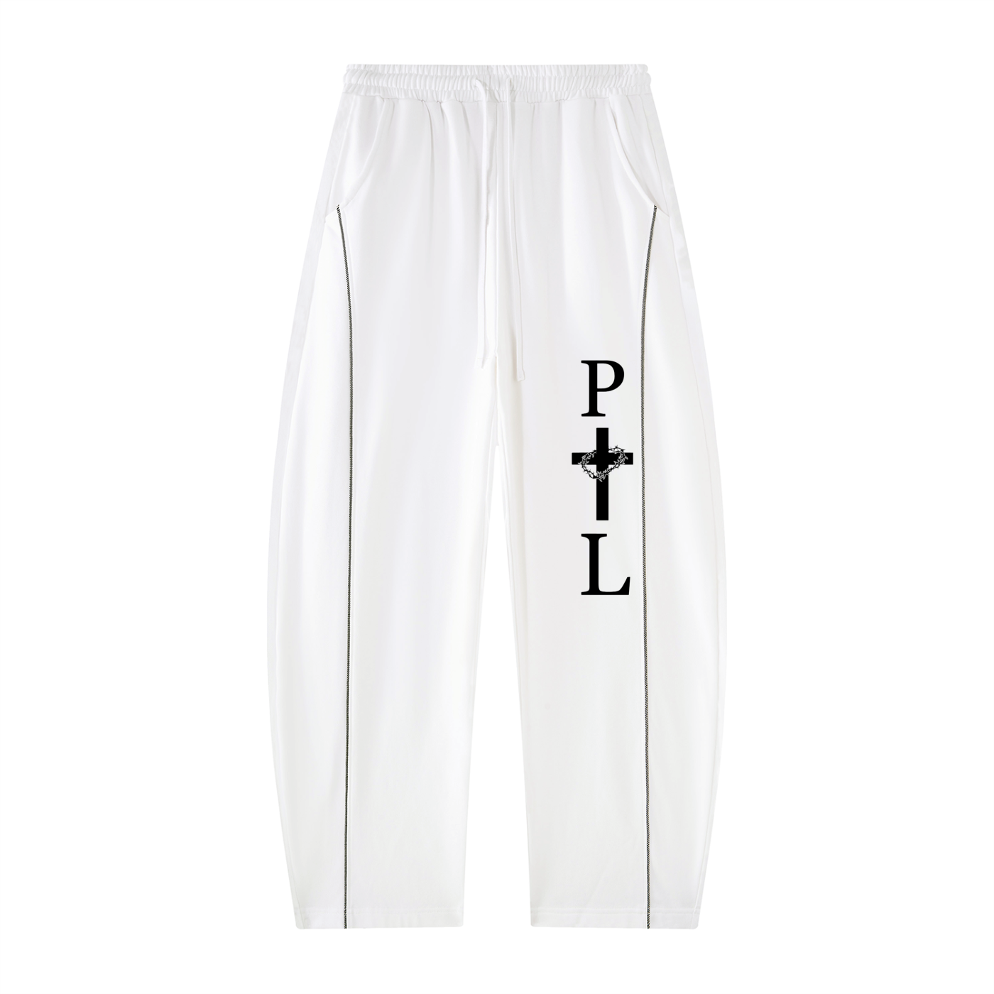 PTL Contrast Baggy Sweatpants